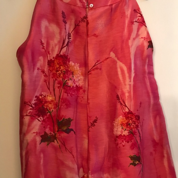 Lafayette 148 Linen/Silk Sleeveless Top - Picture 3 of 4